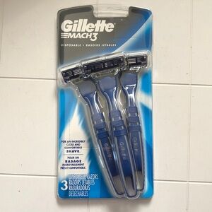 Mach3 Men's Disposable Razors - Blue (3 Pack)